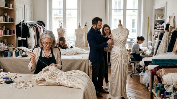 L'univers secret de la haute couture française : créateurs et maîtres artisans dévoilés